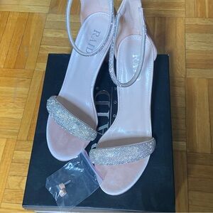 RAID Strap Heels in Nude Blush Color Size 38
